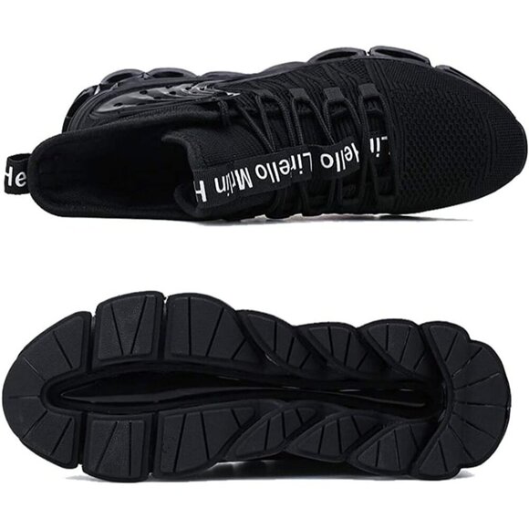 🆕 Mesh Steel Toe Shoes Black&White Men Women Breathable Safety Work Sneakers - Picture 4 of 6